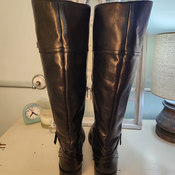 Coach Micha Riding Boots in Black - Picture 10 of 16